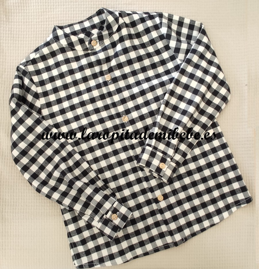 camisa-nino-vichy-negro-pinocho