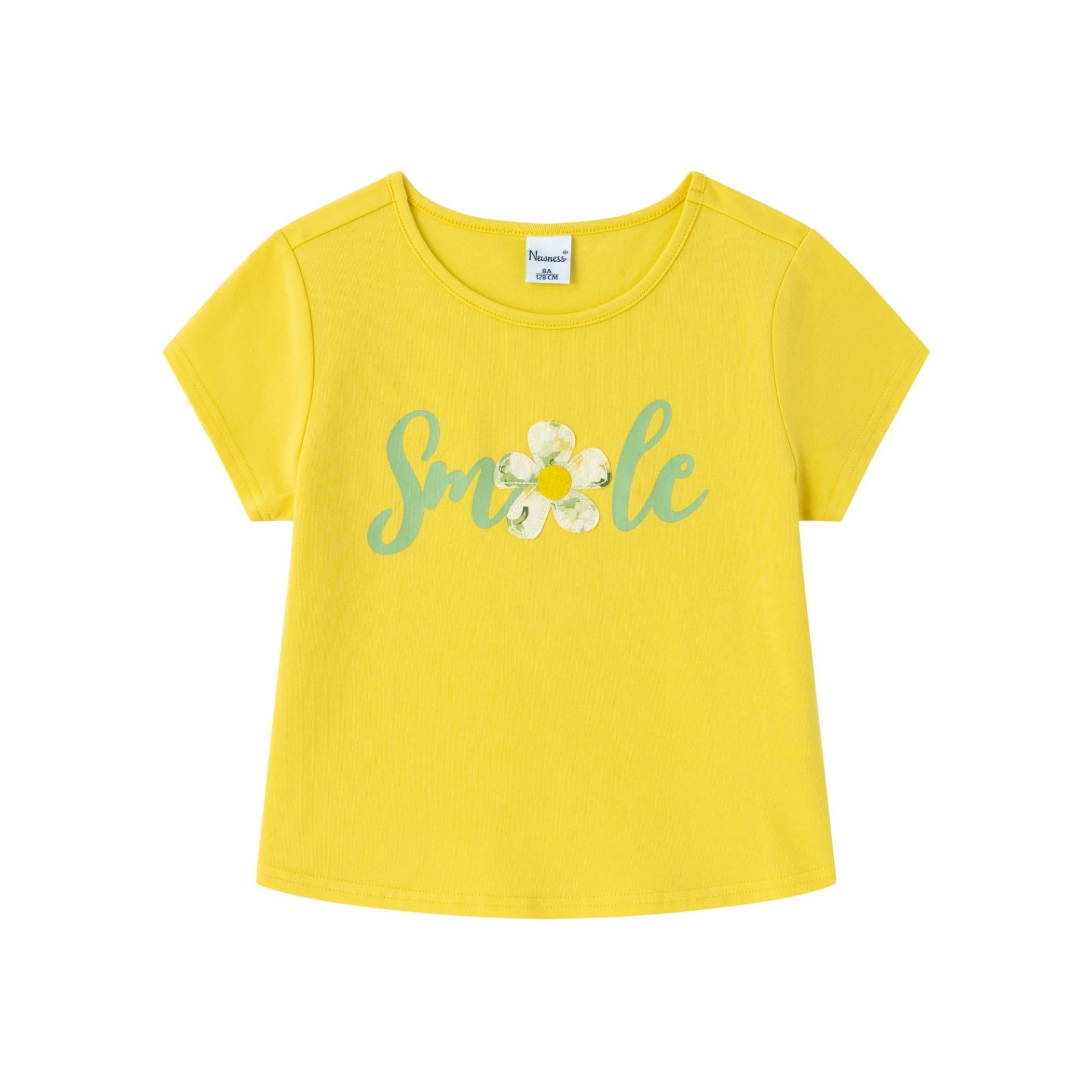 camiseta-corta-amarilla-newness