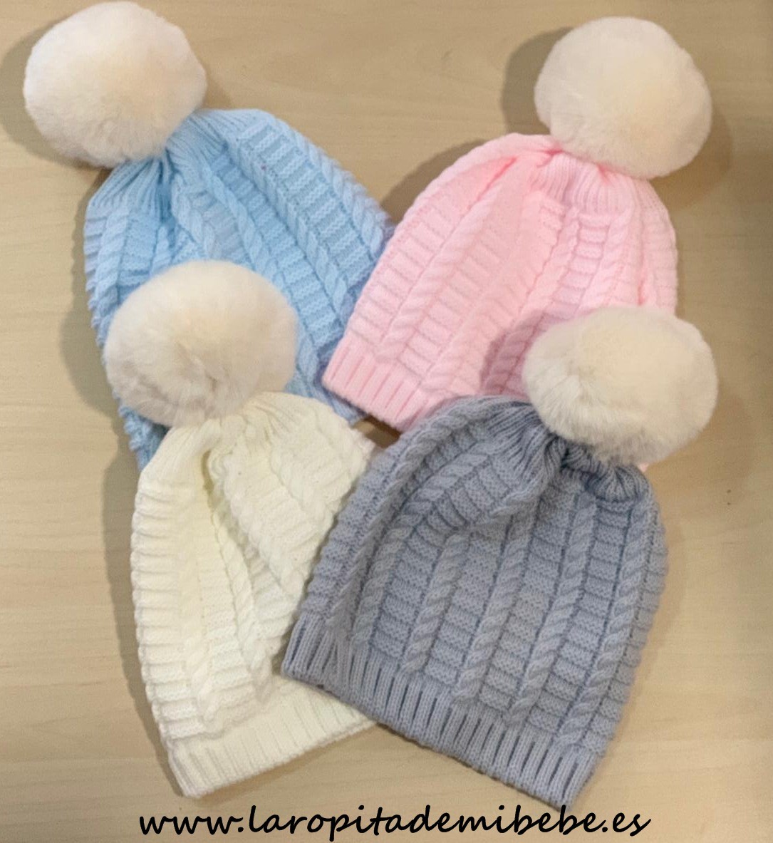 gorro-lana-unisex-pompon-pelo