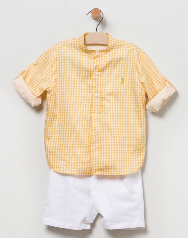 shortcamisa-cuadros-amarillo-coco