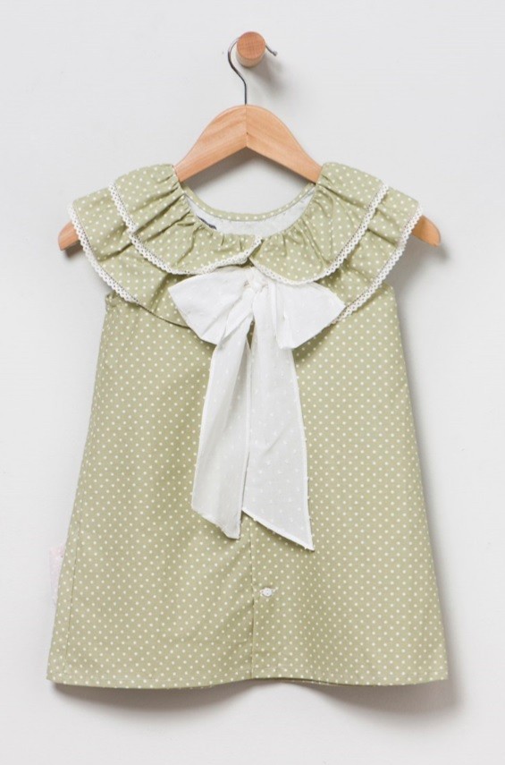 vestido-nina-topos-oliva-coco